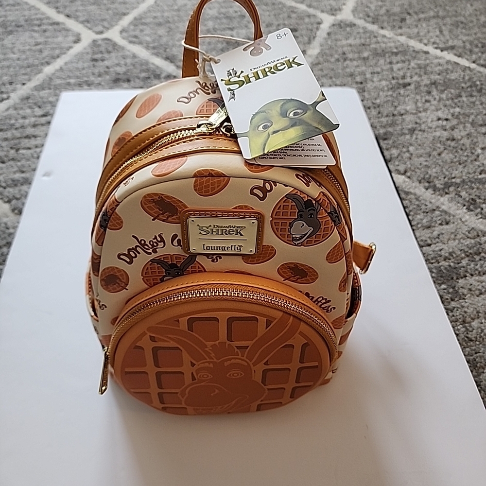 Loungefly Shrek Donkey Kids Backpack - Cream and Brown